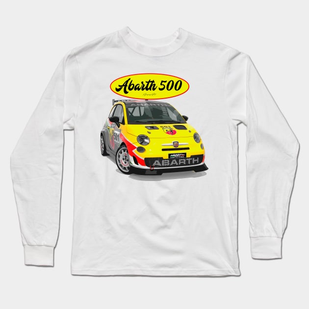 ABARTH 500 501 Long Sleeve T-Shirt by PjesusArt